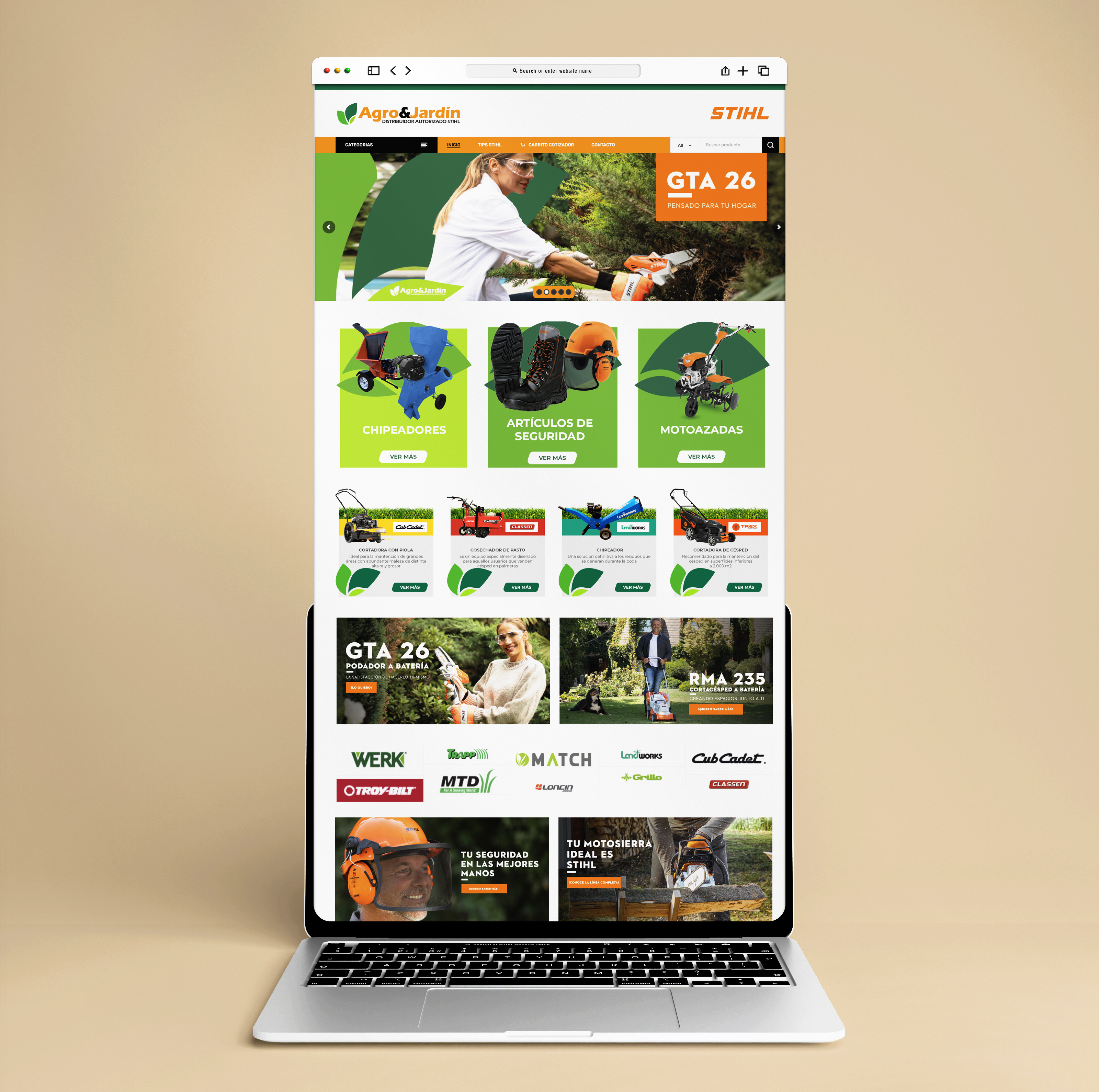 Diseño web Agro y Jardín Chicureo — SEO local Chile